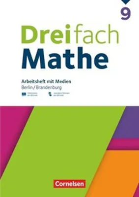 Image de Dreifach Mathe 9. Schuljahr - Berlin und Brandenburg - Arbeitsheft mit Medien und Lösungen