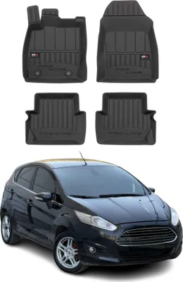 Image de OMAC Tapis de sol en caoutchouc pour Ford Fiesta 2008-2017 Noir Premium