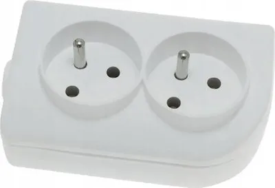 Immagine prodotto di Presa di corrente portatile a 2 ganci con messa a terra Elgotech