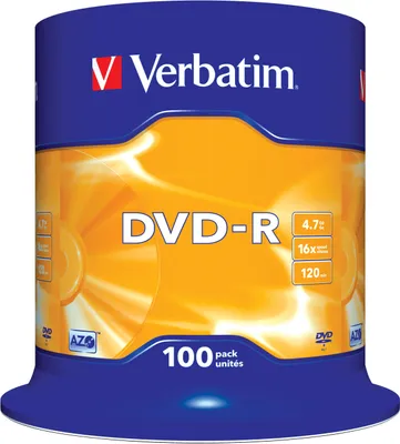 Produktbild von Verbatim AZO DVD-R, DVD-R, Mattsilber, Spindel
