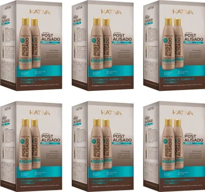 Produktbild von Set 2 zur Anwengung nach der Keratin-Haarglättung 6x500 ml