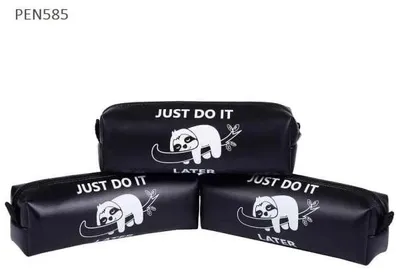 Zdjęcie produktu dla Piórnik jednokomorowy - Just do it - Pajacyk