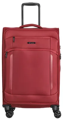 Zdjęcie produktu dla Walizka podróżna d&n Travel Line 9804, model M, o pojemności 68 cm, z czterema kółkami i rozkładaną częścią