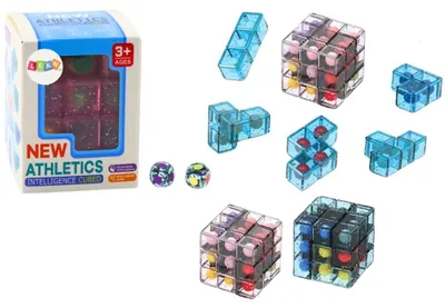Immagine prodotto di Blocchi logici Puzzle Cubo Gioco Rosa Montessori
