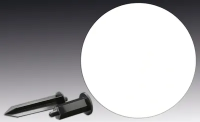Produktbild von Näve Außen Kugelerdspieß - Kunststoff (PMMA) - weiss opal matt; Erdspieß: schwarz; 4068280-1