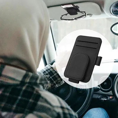 Produktbild von Auto Organizer Leder Schwarz mit Halterung