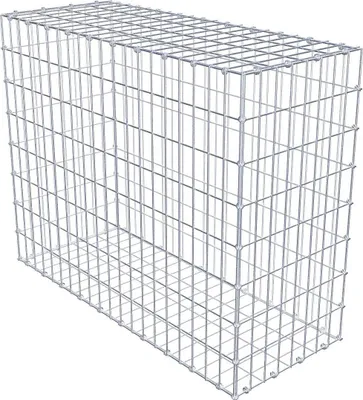 Produktbild von Gabione 100 cm x 80 cm x 40 cm (L x H x T), Maschenweite 5 x 10 cm, Spiralring