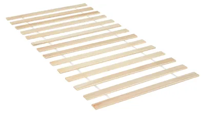 Produktbild von Homestyle4u Lattenrost 90x200 cm Kinder Bett montiert Rollrost 16 Latten Holz Kiefer Naturbelassen