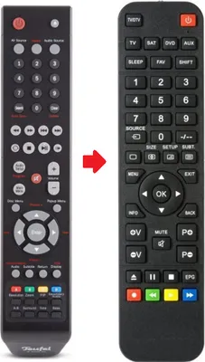 Produktbild von Ersatz Fernbedienung passend für Teufel IP-3000BR / IP 3000 RC