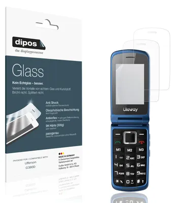 Immagine prodotto di 2x Pellicola Protettiva per Ufferson G380D Protezione opaco Vetro Flessibile 9H dipos