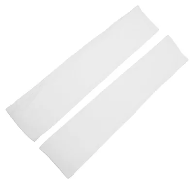 Immagine prodotto di Maniche lunghe da uomo, in tessuto traspirante, con protezione UV, elastiche, colore bianco, taglia M