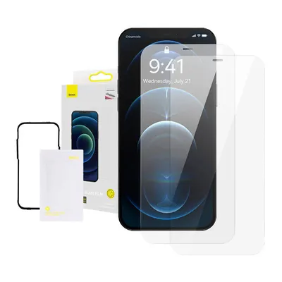 Obrázok produktu pre Ochranné tvrdené sklo pre iPhone 12/12 Pro Baseus, 6,1", 0,3