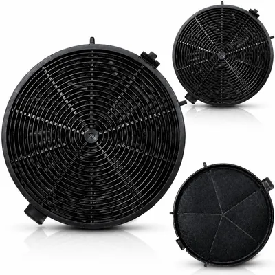 Produktbild von Aktivkohlefilter Dunstabzugshaube KF573 2 Stück kompatibel mit Bomann DU 7600, DU 7601, DU 7607, DU 7609, DU 7611