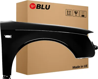 Image de BLU Aile Compatible avec Audi A4 B7 LZ9Y Droite Schwarz PhantomSchwarz | 2004-2008 | Avant | Peint| Prêt à Monter | Galvanisé