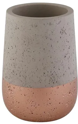 Produktbild von Zahnputzhalter - multifunktional - 1 Stück - grau - Beton - Ø 7,5 cm