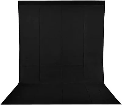 Immagine prodotto di Sfondo in cotone nero, dimensioni 150 x 100 cm