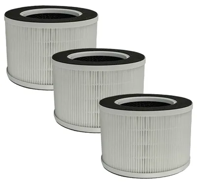 Produktbild von vhbw 3x Luftilter Ersatz für Medion 50065982 für Luftreiniger - Kombifilter Vorfilter + HEPA + Aktivkohle