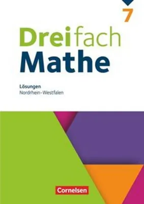 Produktbild von Dreifach Mathe 7. Schuljahr. Nordrhein-Westfalen - Lösungen zum Schülerbuch