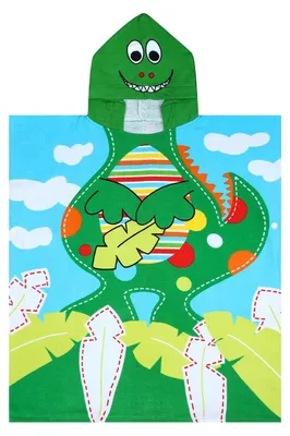Immagine prodotto di Accappatoio da bagno in cotone 100% per bambini, con cappuccio