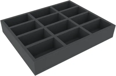 Produktbild von Schaumstoffeinlage für Modellautos 1:43 – 12 Fächer, feinporig