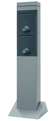 Produktbild von REV Steckdosensäule außen 2fach Aluminium