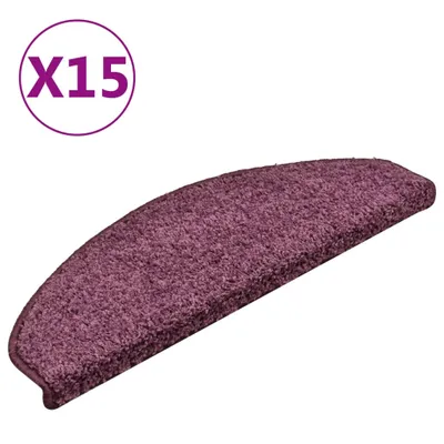 Produktbild von Stufenmatten 15 Stk. 65x21x4 cm Dunkelviolett Halbrund Groß