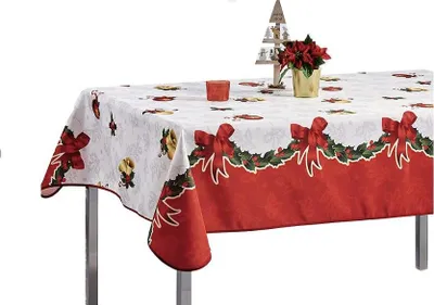 Produktbild von Weihnachtsglocken-Tischdecke 150 x 240 cm