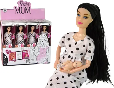 Produktbild von Schwangere Babypuppe Weißes Kleid