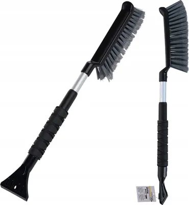 Zdjęcie produktu dla Dunlop Skrobaczka Do Szyb Ze Szczotką Do Lodu Śniegu Teleskopowa 58-72cm