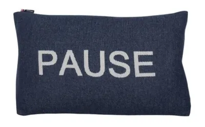 Produktbild von David Fussenegger Kissenhülle Nova 'Pause' 40 x 60 cm Blau