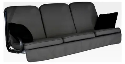 Produktbild von Hollywoodschaukel Auflage Comfort - passend für viele 3-Sitzer Hollywoodschaukeln - Schaukelauflage Germany (Grau)