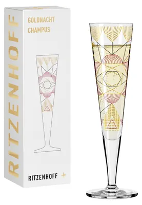 Champagneglas Goldnacht Nr. 26, 200 ml, Kristall, Gold