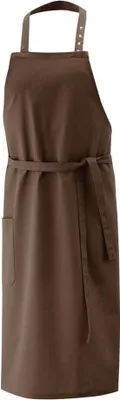 Produktbild von Latz-Schürze, mit Tasche rechts, toffee, B 80 x L 100 cm : 65% Polyester 35%Baumwolle 220 g/m² : toffee