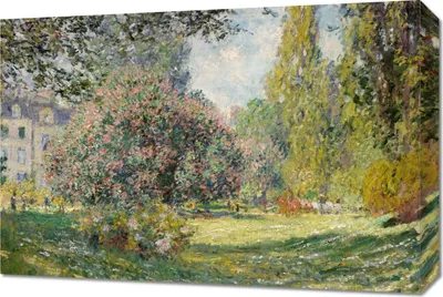 Produktbild von Bild 60x40cm Landschaft: Der Parc Monceau, Monet Vintage