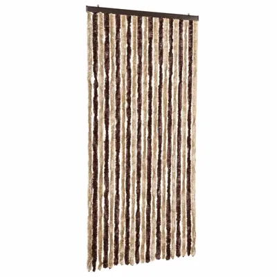 Obrázek produktu pro vidaXL Záclona proti hmyzu béžová a světle hnědá 90x200 cm žinylka