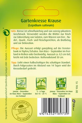 Produktbild von Gartenkresse,  Krause