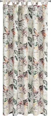 Produktbild von Eurofirany Garten Vorhang Blätter mehrfarbig weiß 240 cm x 155 cm