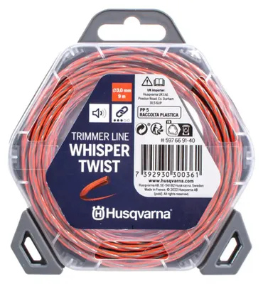Obrázok produktu pre Korda na kosenie 3.0 mm x 9 m Husqvarna Whisper Twist