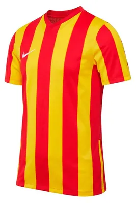 Productafbeelding van Nike Dri-FIT Stripe Dvsn T-shirt met korte mouwen, geel/rood, heren, maat L