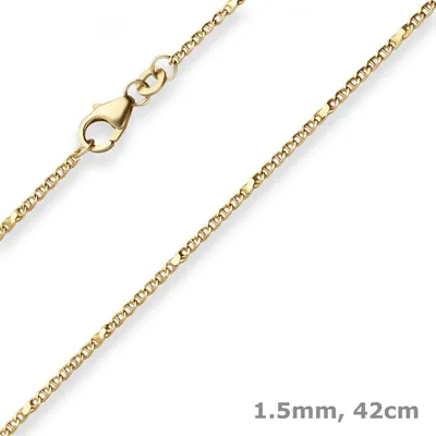 1-5mm-Panzerstegkette-aus-333-Gelbgold-42cm