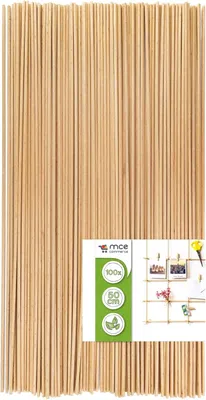 Produktbild von Holzstäbe 50 cm, 4 mm Durchmesser, Natürlich Buchenholz, für Kreative DIY Projekte