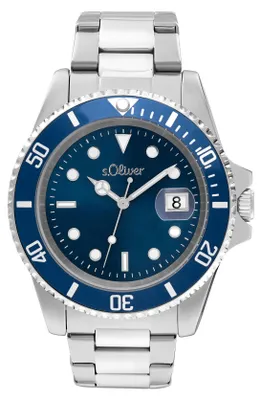 Produktbild von s.Oliver Herren Uhr Armbanduhr Edelstahl silber 2036547