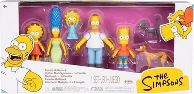 Productafbeelding van De Simpsons Familie Set - 7 figuurtjes, een verzamelset van 6 cm