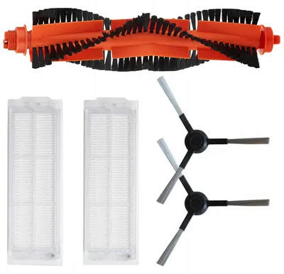 Produktbild von Zubehörset für Xiaomi Vacuum Mop Pro - 5 Teile - Für Viomi V2 V3 - Hauptbürste, 2 HEPA-Filter, 2 Seitenbürsten