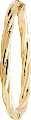 Produktbild von Edler 9 Karat (375) Gold Damen - Klappbar Armreif - 5mm, 8 Gramm; TRS20666