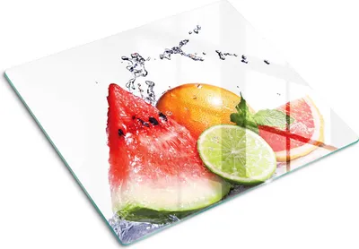 Produktbild von Glasplatte zum Schutz der Kochfläche – Abdeckung für die Kochplatte – Abdeckung für Induktionskochfelder – 60x52 cm – Einfache Reinigung – Gehärtetes Glas – Grapefruitsaft