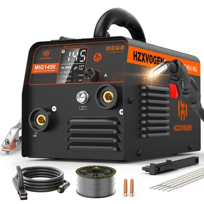 Image de Appareil de soudure 3-en-1, sans gaz, pour les procédés MIG, MMA et TIG - 145A, tension : 230 Volts