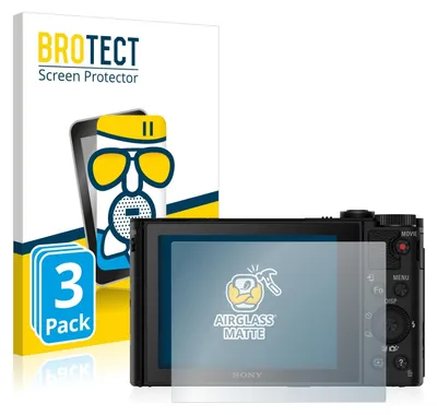 Produktbild von 3x BROTECT Entspiegelungs Schutzglas für Sony Cyber-Shot DSC-HX90V Schutzfolie Panzer Folie Glas Display Schutz matt