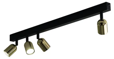 Zdjęcie produktu dla Spot TOP czarno-złoty 4xGU10x10W metal wym:16x18x94cm IP20 TK-Lighting