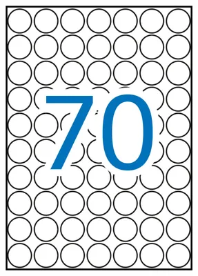 Zdjęcie produktu dla Etykiety, okrągłe, białe, średnica 19 mm, 1050 sztuk/opak. a5, APLI 01853